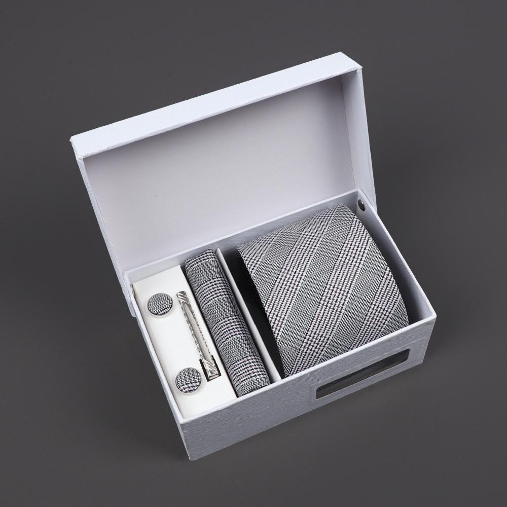 2025 Men'S Tie Premium Gift Box Jacquard Embroidered Tie Tie Logo Making