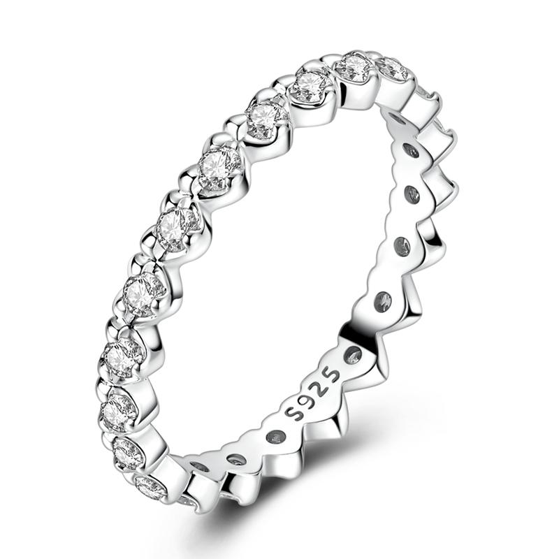 Rings for Women Authentic copper Ring Gold Plated Heart Bow Skull Hand Holding Bead Zircon Ring Engagement Wedding Jewellery