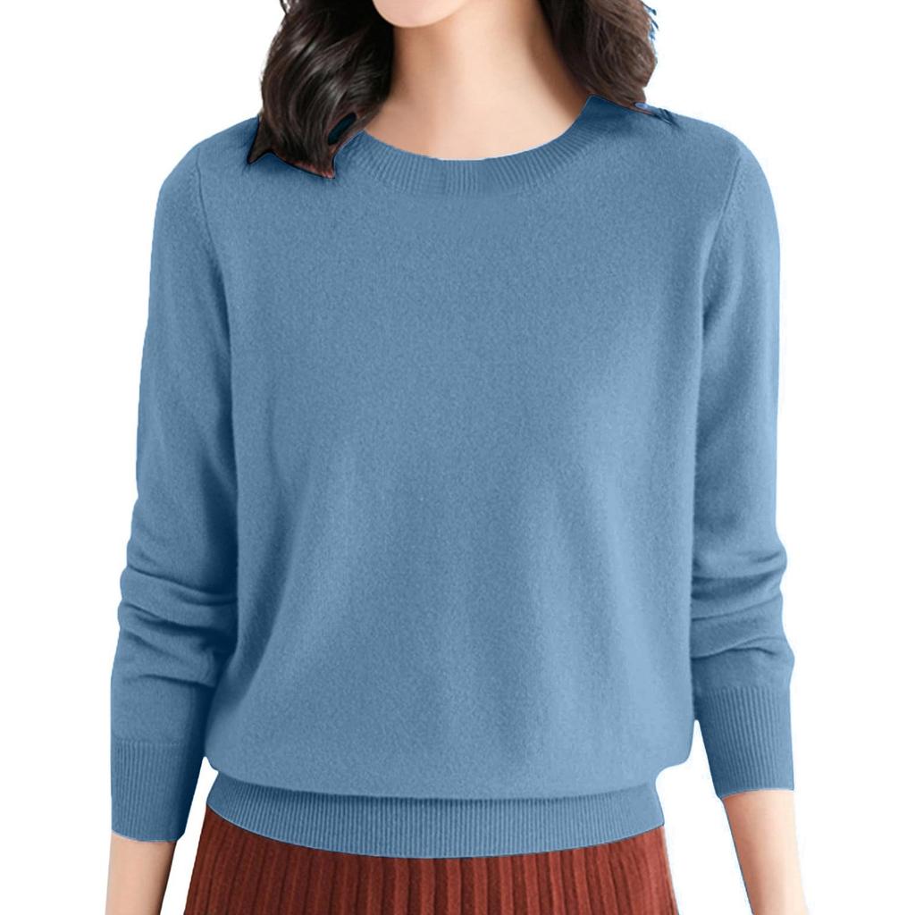 Women's Fashion Casual Long Sleeve Soft Comfort Knit Top