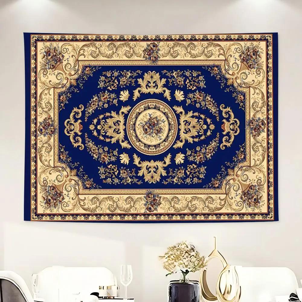 Gorgeous Classic Retro P-Persian Carpet Style Tapestry Washable Soft Tapestry Wall Art Decor for Living Home Room Bedroom