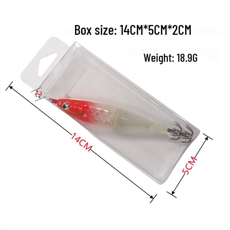 Деревянная клетка-приманка для креветок для рыбалки: Кальмар, Осьминог и Каракатица, 10 г