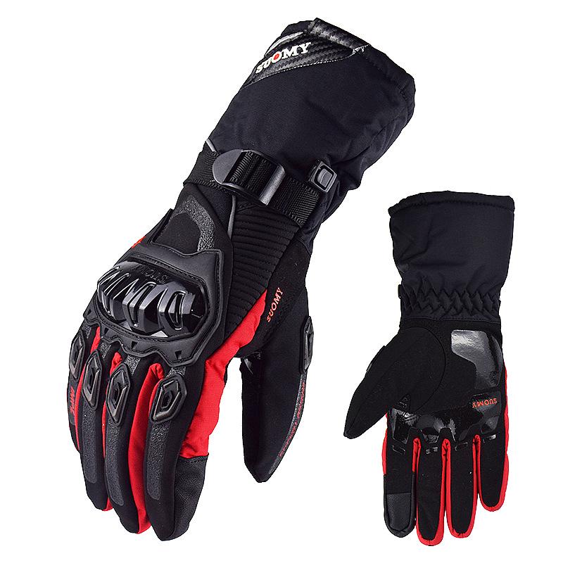 Touchscreen Waterproof Winter Motorcycle Gloves - Warm, Thick, Windproof, and Coldproof for Riders