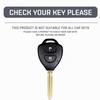 2 Buttons TPU Key Case Cover for TOYOTA Corolla Hilux Vitz Rav4 Aqua Camry Land Cruis Remote Key Shell Fob