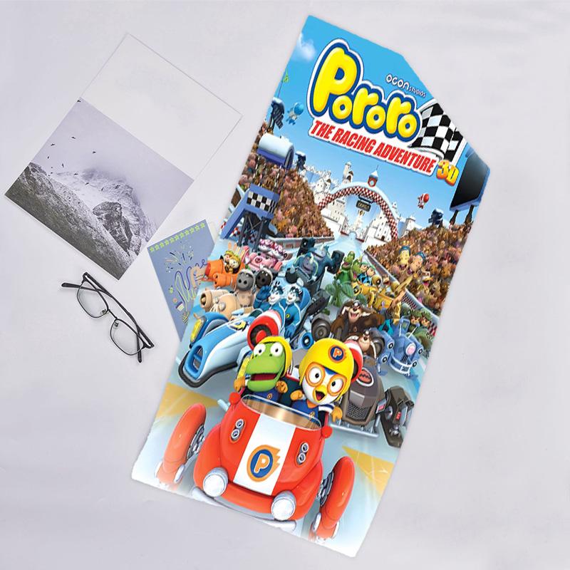 1 шт. Пляжное полотенце Pororo1, Оборудование для пляжа, побережья и бассейна, Модный рисунок, Прямоугольное, Незаменимое в путешествии