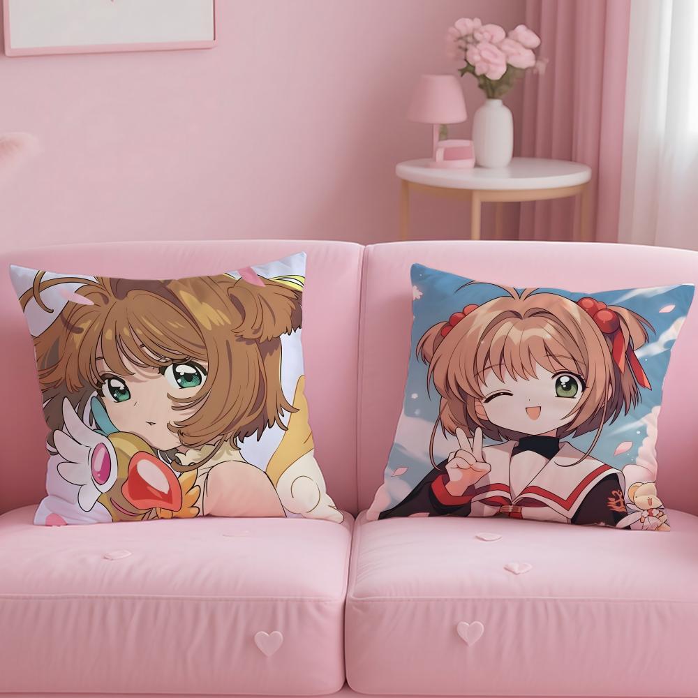 Чехол на подушку Cardcaptor Sakura Удобный двусторонний чехол Идеально подходит для автомобиля, дивана, спальни и многого другого