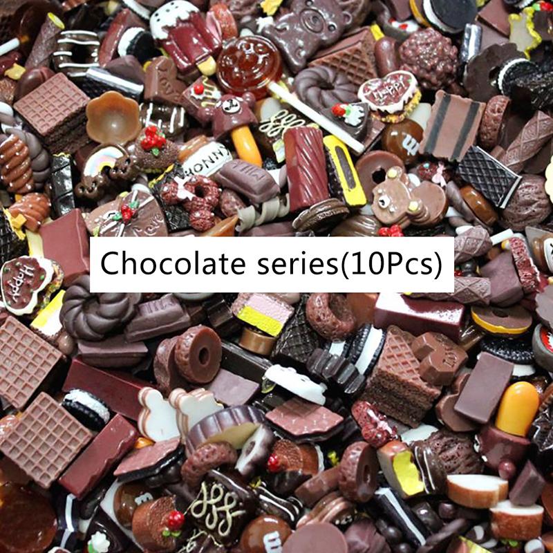 10 шт., кукольный домик, мини-мешок на удачу, слепая коробка, торт, конфеты, хлеб, кукла, еда, кухонная игрушка