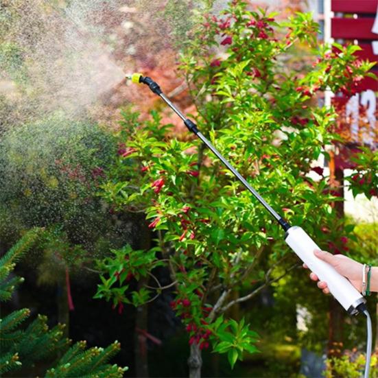 6L Electric Sprayer USB Rechargeable Sprayer with Telescopic Wand 3 Nozzles Battery Powered Portable Water Sprayer for Lawn Garden Yard Care