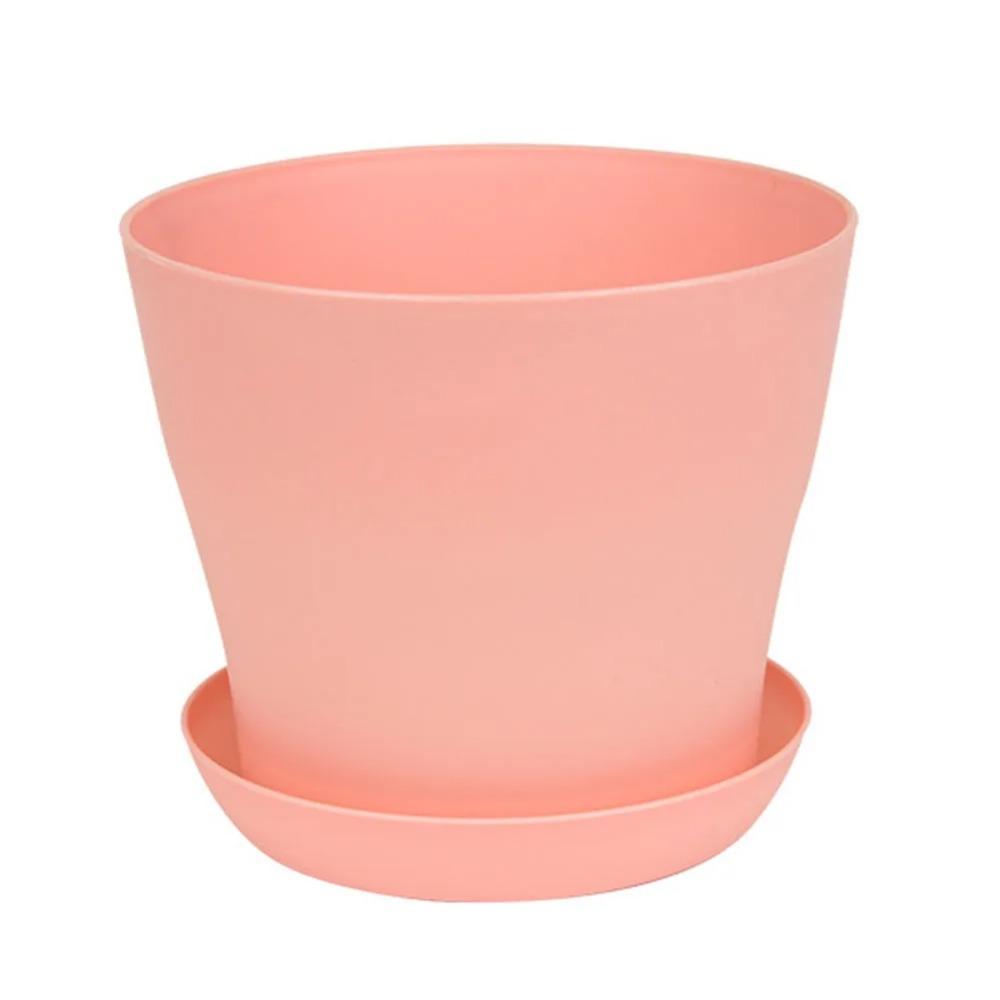 Пластиковый цветочный горшок из смолы с поддоном, зеленые горшки для растений, кашпо, водонепроницаемые 11,5 см, кашпо для бонсай, горшок для сада и дома