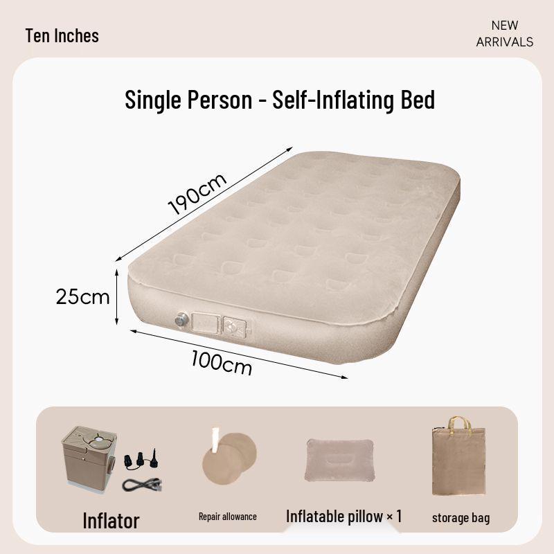 Двухцелевой самонадувающийся надувной матрас для дома и кемпинга на открытом воздухе
