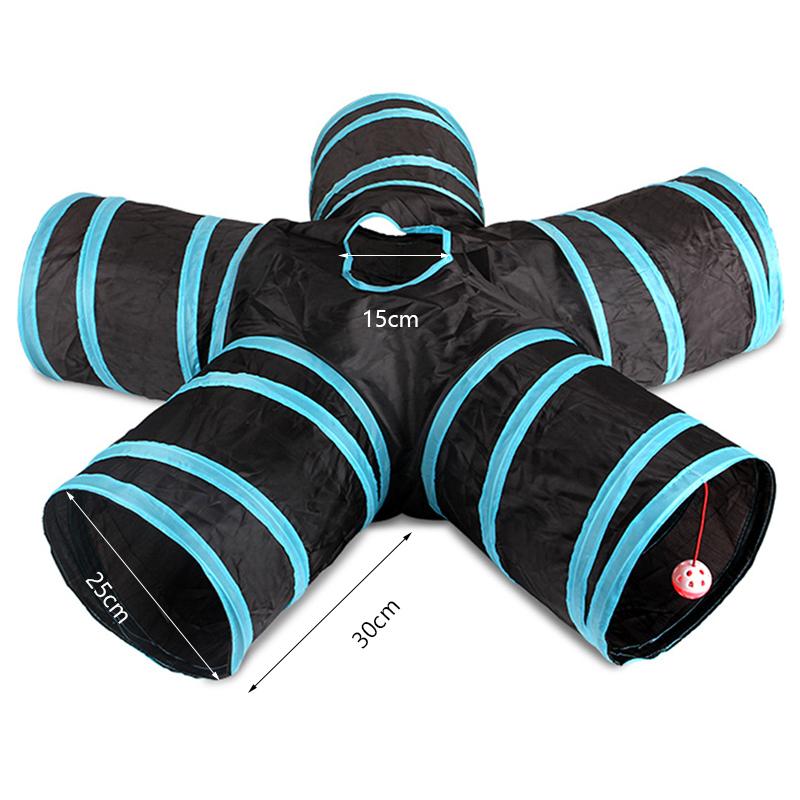 S Shape Pet Cat Tunnel Tube Funny Toys for Cats Foldable Cat Toys Interactive Rabbit Play Games Kitty Tunnel Chat Pet Product