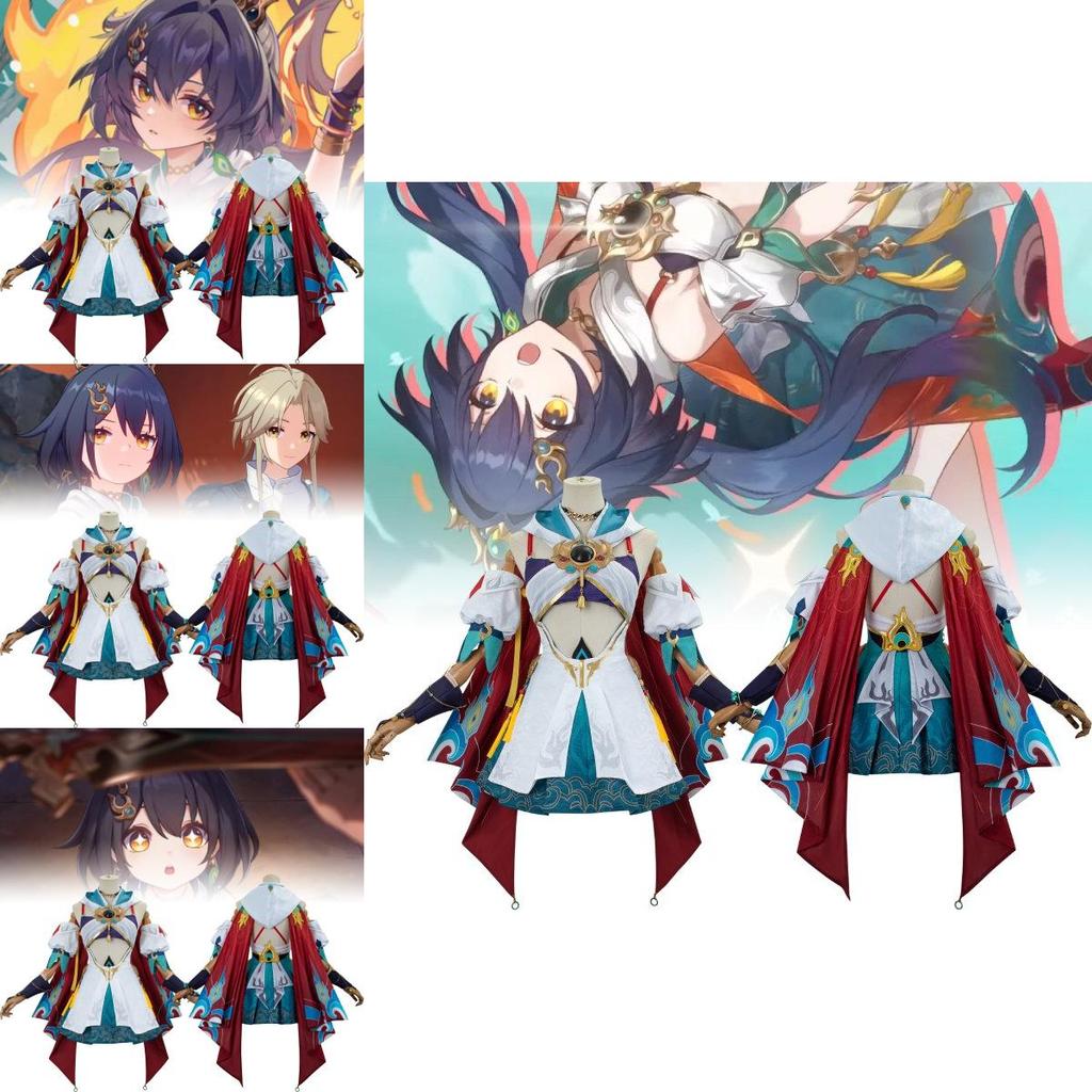 Уникальный косплей-костюм персонажа Яньлунь Юли из Honkai Star Rail, идеально подходящий для аниме-выступлений