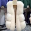 Жилет из искусственного лисьего меха, новый модный жилет, теплая короткая куртка на осень и зиму, темперамент, продвинутое чувство стиля, женский