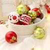 16pcs Champagne Gold White Christmas Balls Shatterproof Christmas Decorations  Home