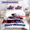 Rb Leipzig Customize Your Name Bedding Set Breathable Duvet Cover With Pillowcases Decorative Bed Linen For Bedroom Home Decoration Birthday Gift
