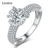 Классическое кольцо Lindon из медного сплава с цирконием, женские ювелирные изделия, свадебный подарок для вечеринки