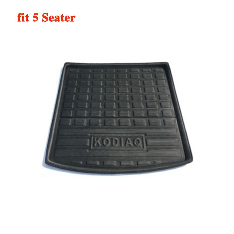 EVA Car Rear Trunk Mat Waterproof Protective Liner Trunk Tray Floor Mats for Skoda Kodiaq NS7 5 Seat 2017~2023 2022 Accessories