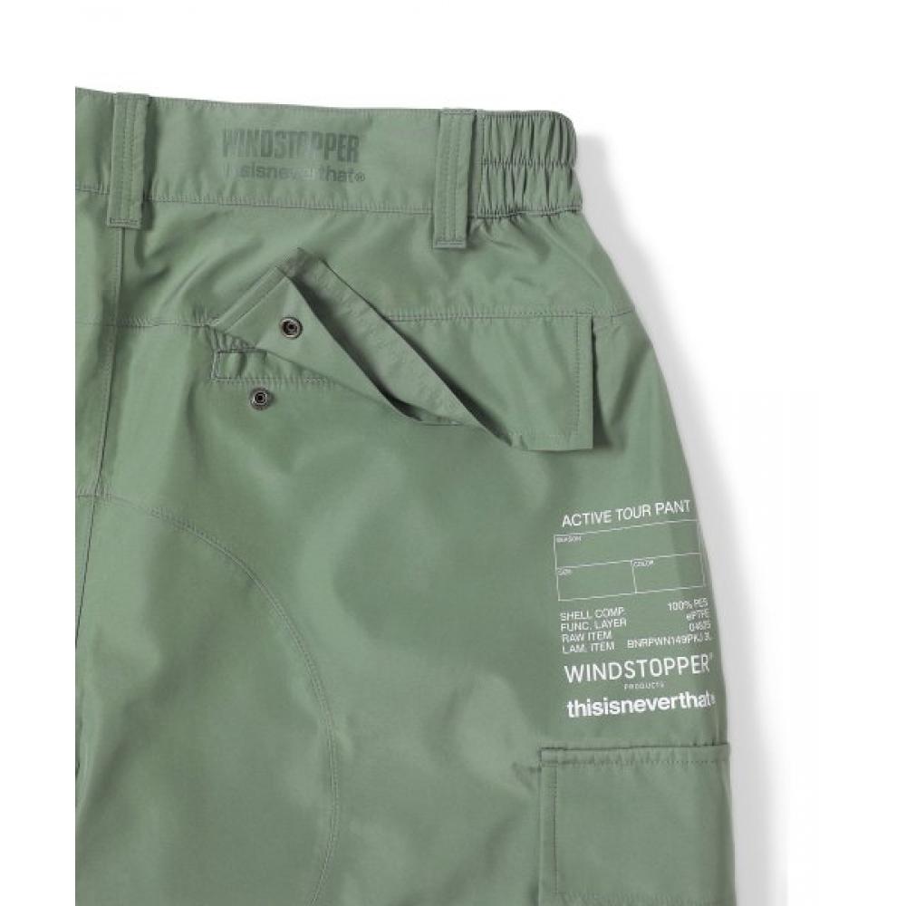 Thisisneverthat Брюки Windstopper Active Tour цвета шалфея
