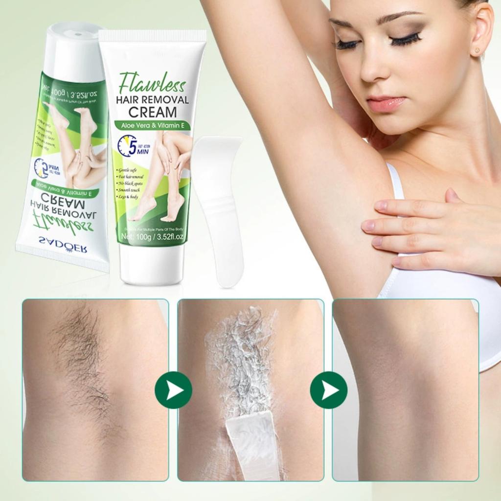 Крем для удаления волос VE Smooth не стимулирует рост волос в области подмышек