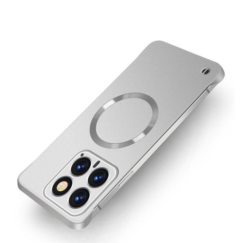 For Magsafe Magnetic Frameless Matte Case For Redmi Note 14 Pro Plus Wireless Charging Magsafing Borderless Tough Cover For Redmi K70 Ultra K60 Pro