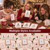 Creative Winter Craft Activities Merry Christmas DIY Card Kit, Embroidery Stitching Greeting String Art Set with Tree Design, Beginner-Friendly