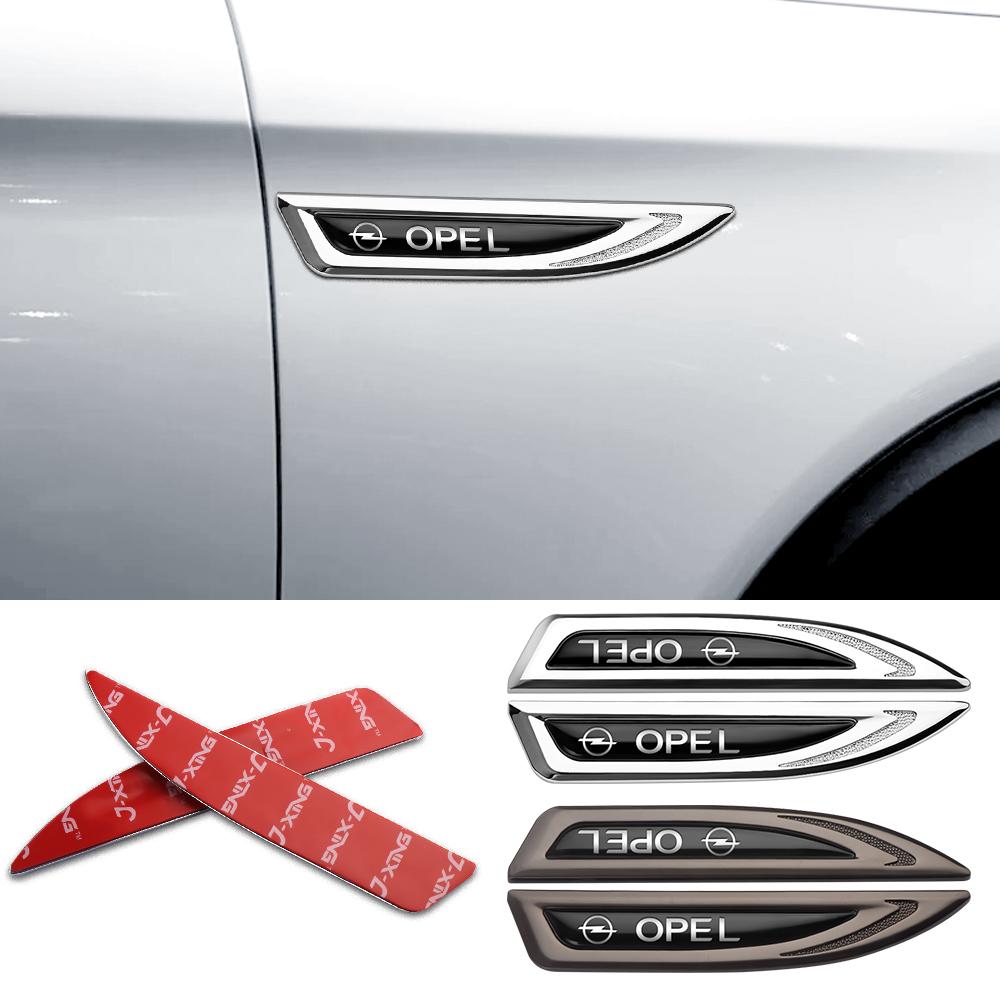2 шт. Для Opel OPC Astra K Vectra Corsa Zafira Insignia Металлический Логотип Автомобиля Наклейка на Крыло Кузова Значок Декорация Автоаксессуары