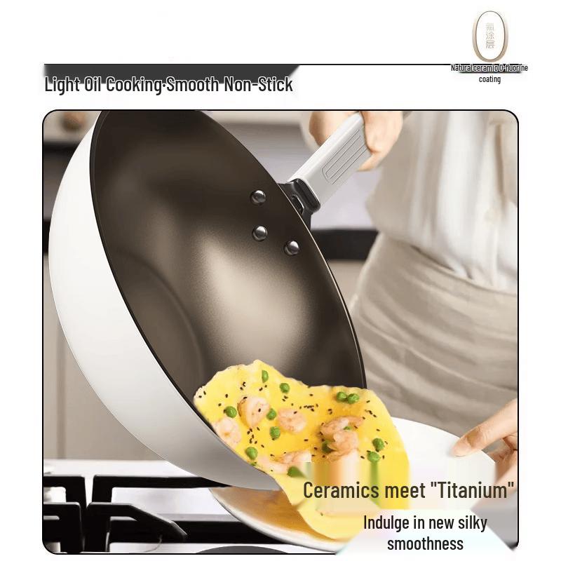 ZISIZ Titanium Non-stick Wok