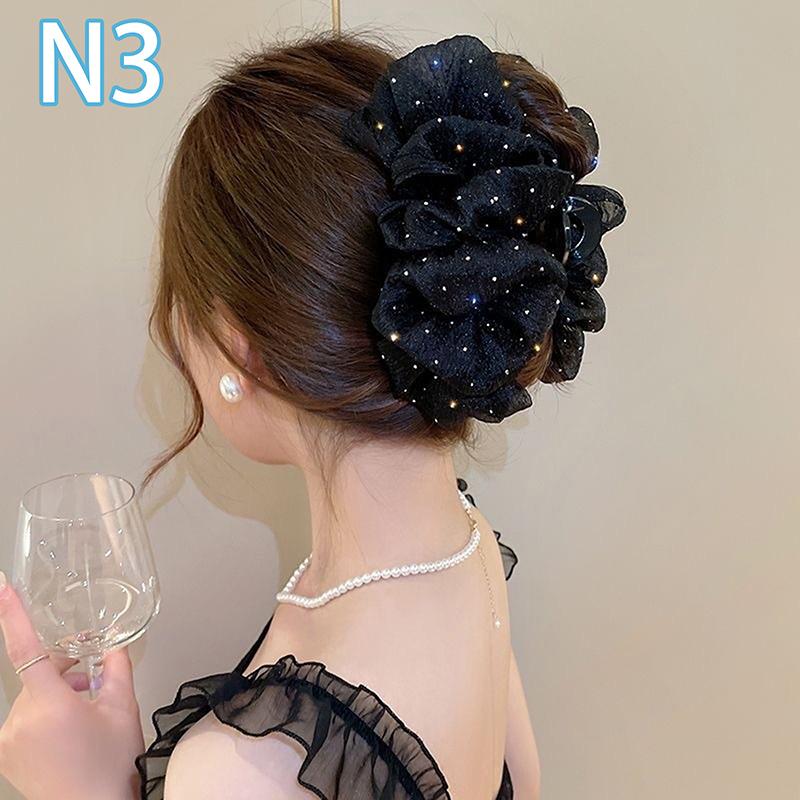 Элегантные заколки для волос с бантом, женские темпераментные элегантные заколки для волос с сеткой, модные аксессуары для волос, укладка для девочек, головной убор с заколкой