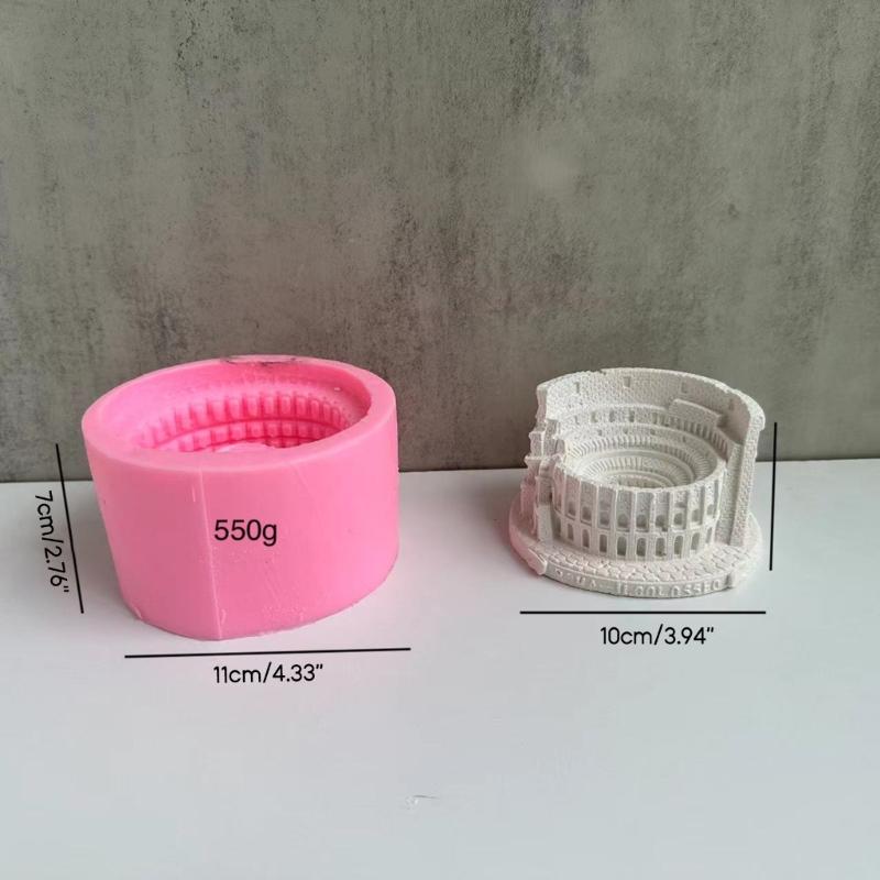 Flower Pot Silicone Mold Roman Arena Vase Epoxy Resin Mold Succulent Planter Pot Cement Pen Holder Making Mold Ornament