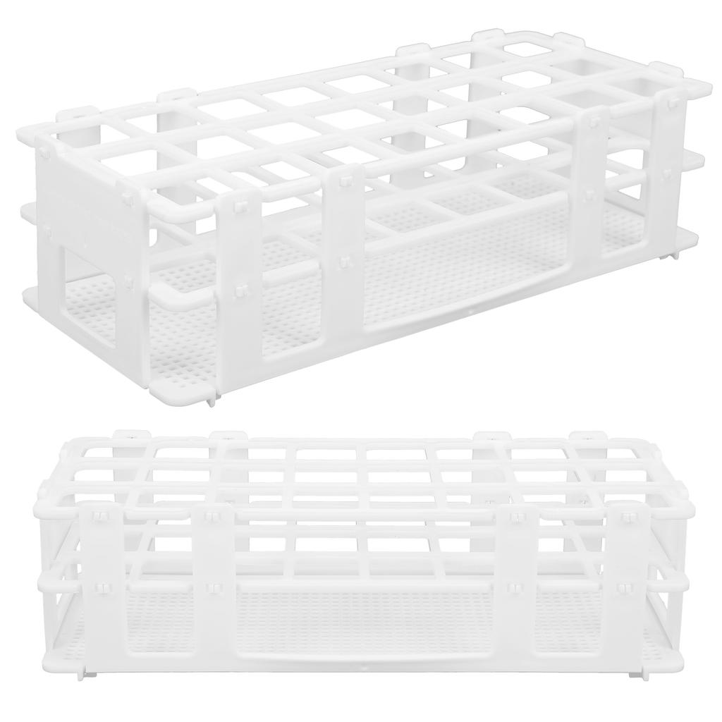 24‑Hole Plastic Test Tube Rack Assembly Detachable Sampling Tube Holder for Laboratory 25x25mm