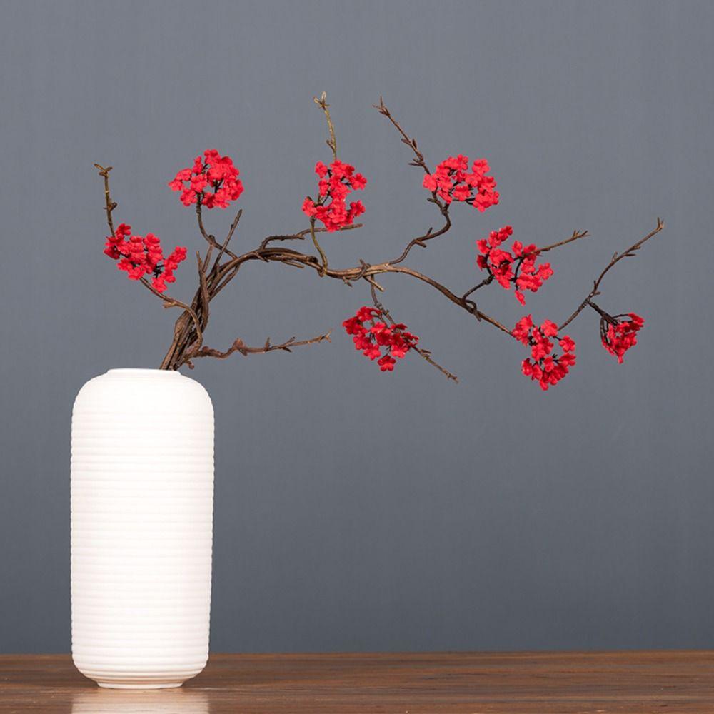 Realistic Artificial Cherry Blossoms Branches Plastic Fake Flower Home Decor