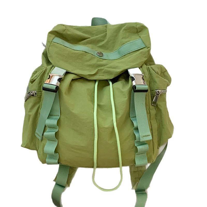 Casual Nylon Cloth Backpack Bag Women's 2025 New Fashion College Style Simple Backpack Large Capacity Student School Bag