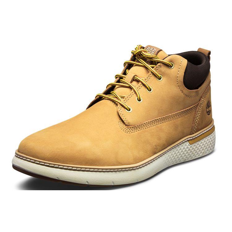 Timberland Cross Mark Outdoor Casual Elastic Mid-Top Sneakers Men Sneakers Wheat A1TR8W