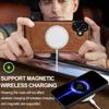 LC.IMEEKE Магнитный чехол для iPhone 17 Совместим с MagSafe Кожа + ТПУ Задняя крышка