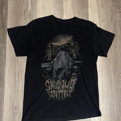 Винтажная Черная Хлопковая Футболка Унисекс Группы Shadow Of Intent Размеры от S до 4XL