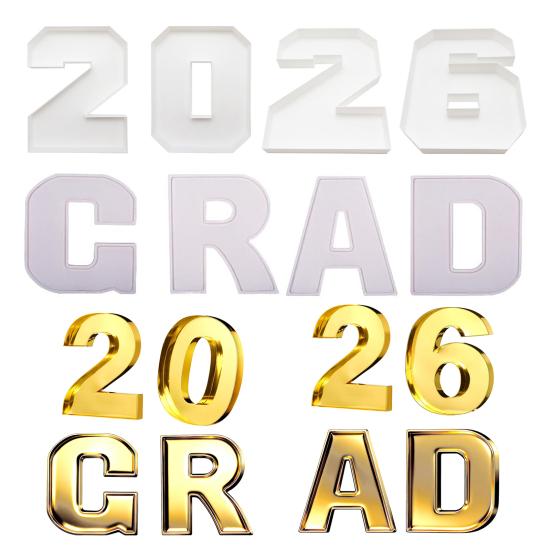 Наполняемый картонный сервировочный поднос номер 2026 поднос для закусок поднос для еды для выпускного вечера контейнер для конфет десертов закусок для вечеринки по случаю выпускного юбилея Нового года