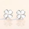 Four-leaf Clover Earrings, Japanese and Korean Students' Fashionable Temperament, Personality and Simple