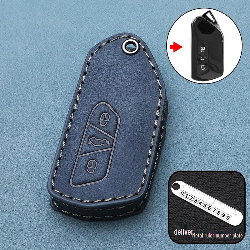 Чехол для автомобильного ключа Volkswagen 2024 для Lingdu, ID.3, Magotan, Passat, ID.4, Golf 8 - пряжка для сумки высокого класса
