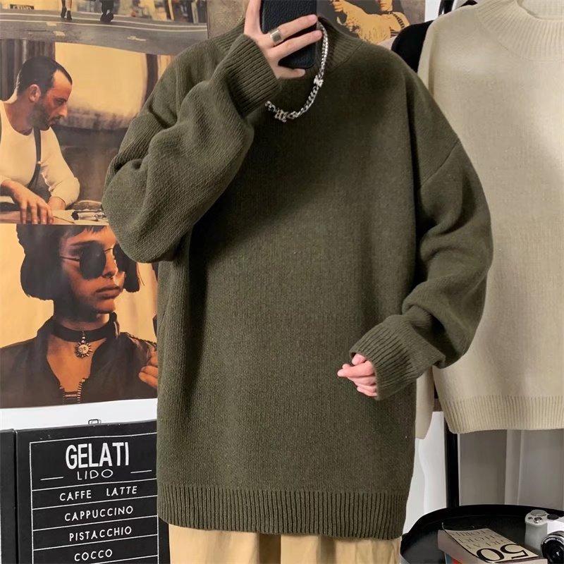 Полуводолазка свитер мужской универсальный модный пуловер свитер верхняя часть рубашка мужская осень и зима