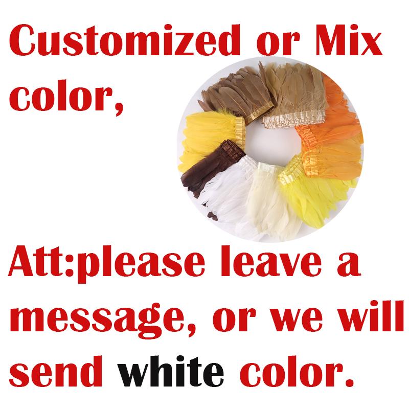 Отделка из гусиных перьев, лента-бахрома, 2 ярда/шт., швейные поделки, плюмаж для платья, юбки, настенное украшение для праздничной одежды