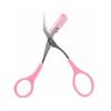 3 Color Eyebrow Trimmer Scissor with Eyelash Comb Hair Scissors Stainless Steel Eyebrow Shaver Razor Grooming Makeup Accessories