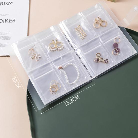 1 Set Jewelry Earring Organizer Classified Home Supply Damp-proof 84/160 Grids Fashion Fine Jewelry Collection Organize Bag Practical