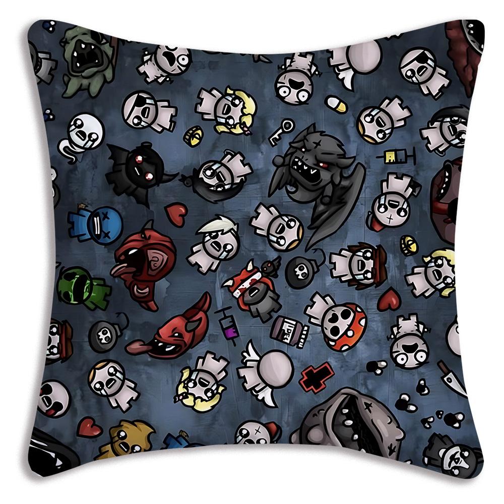 Мультяшные Наволочки The Binding of Isaac Мультяшные Декоративные Подушки для Дивана Домашние Двусторонние Короткий Плюш Милый Чехол для Подушки