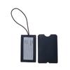 Pu Leather Luggage Tags Multicolor Hidden Pull Fixed with Lanyard Paper Travel Creative Suitcase Name Label Tags for Women Men