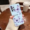 Pink Butterfly Clear Soft Phone Case For Samsung Galaxy A56 A57 A37 A55 A54 A36 A35 A26 A25 A16 A17 A07 A52 A34 A53 A21s Cover