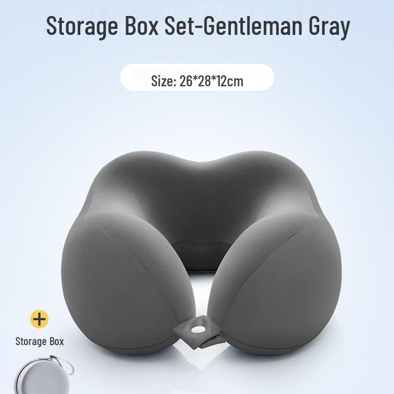 Подушка дорожная U-образной формы с эффектом памяти для самолета и поддержки шеи