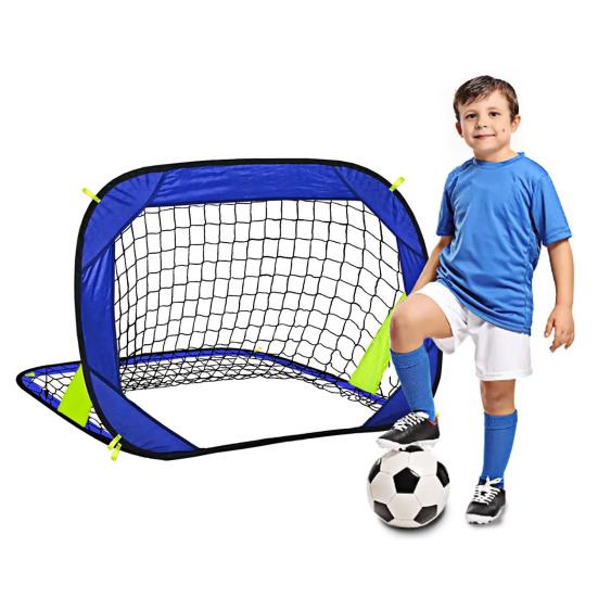 Футбольные ворота для детей, складная сетка для футбольных ворот, тренировочная сетка для игры в футбол в помещении и на открытом воздухе с сумкой для переноски для тренировок по футболу на пляже, заднем дворе и в парке