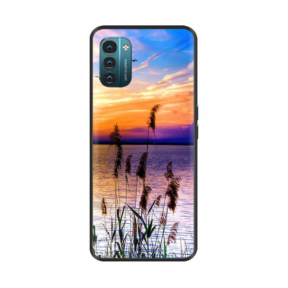 For Nokia G60 5G Case Painted Black TPU Silicone Soft Phone Cover for Nokia G60 Back Cases Bumper Shockproof Shell Cover Carcasa