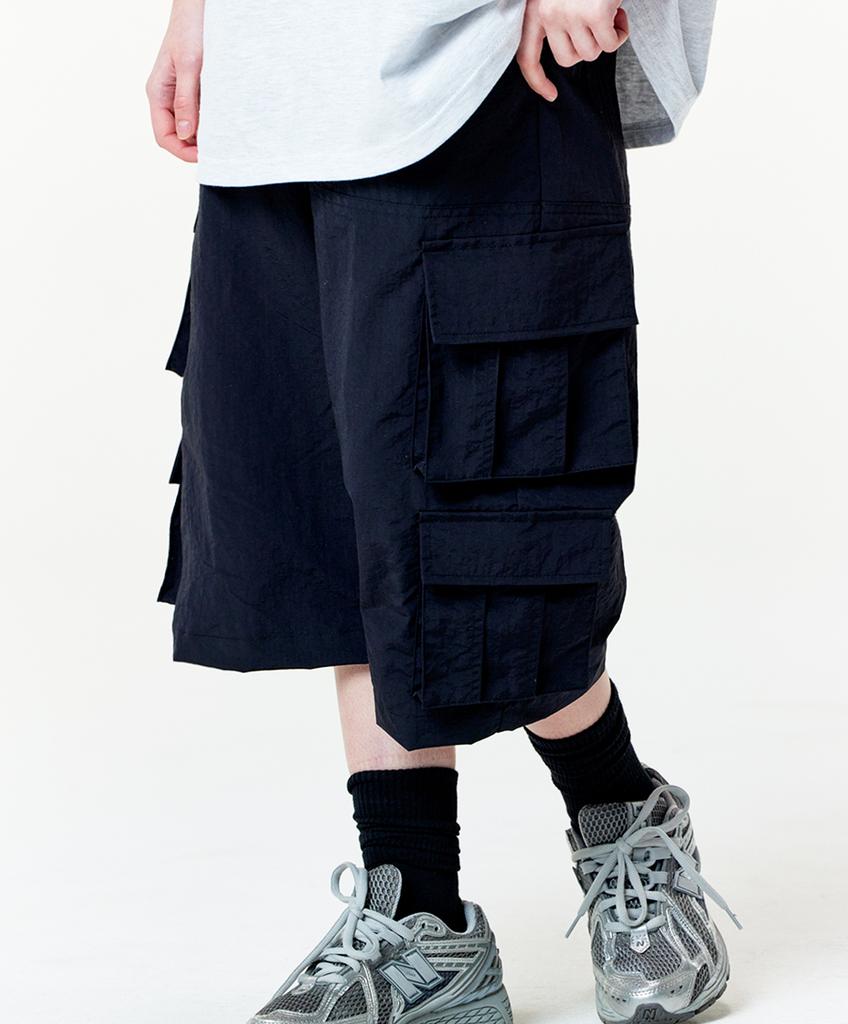Mister Child Multi-Cargo Bermuda Shorts Black