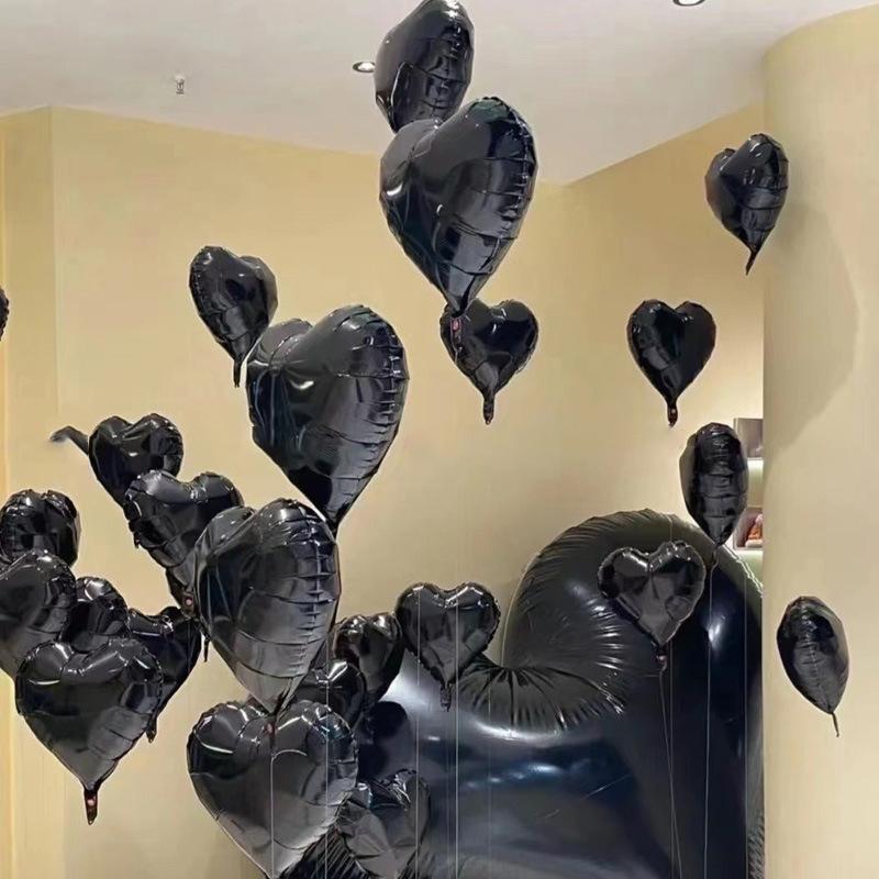 10Pcs 18inch Love Aluminum Foil Balloons Valentine's Day heart-shaped Balloon Wedding Party Scene Decoration Festival Supplies
