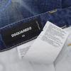 Dsquared2 SEXY TWIST JEAN Painted Denim Pants, Men's, Indigo, Size 44, S74LB1023, 2021 Autumn/Winter Collection Bottoms 44 IndigoUsed